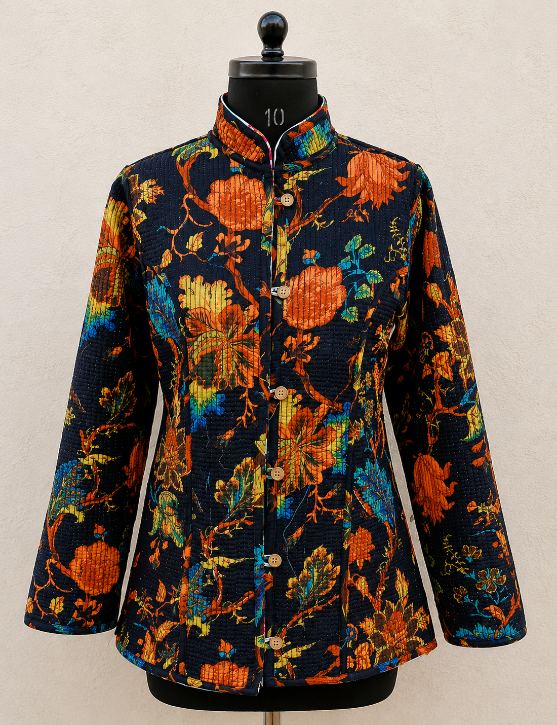 Quilted reversible jacket look 2