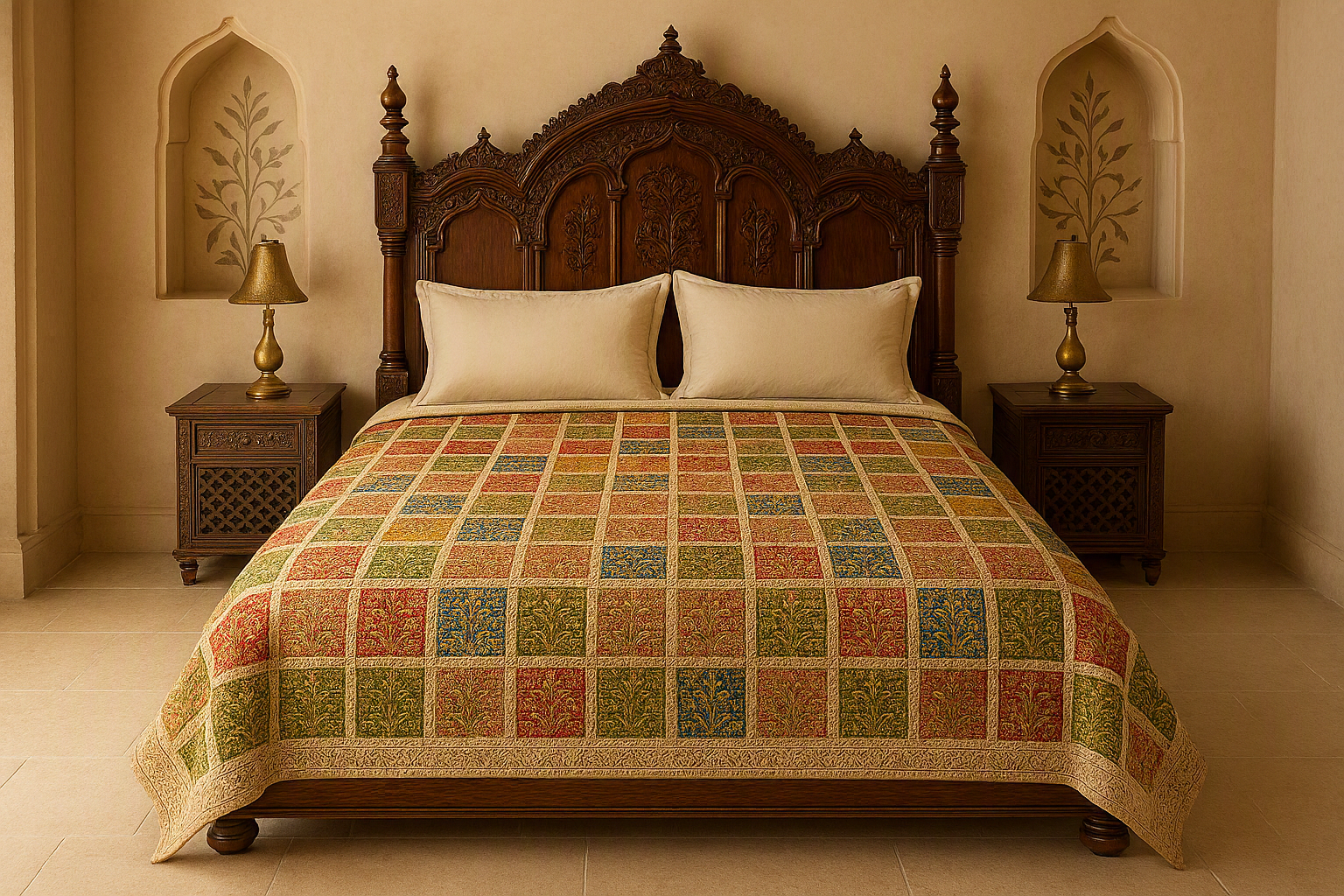 Patchwork cotton quilt