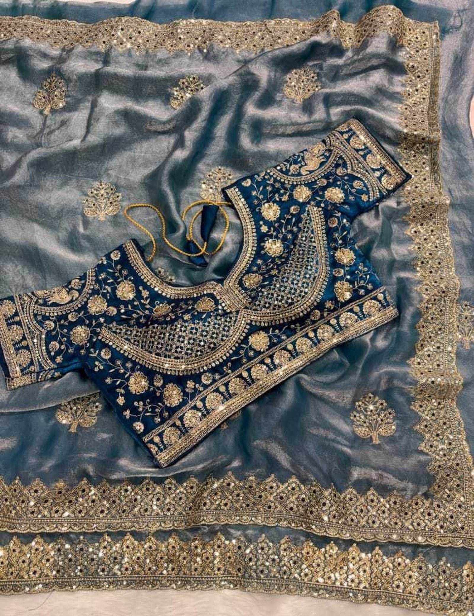 Partywear Saree Colour Option 1