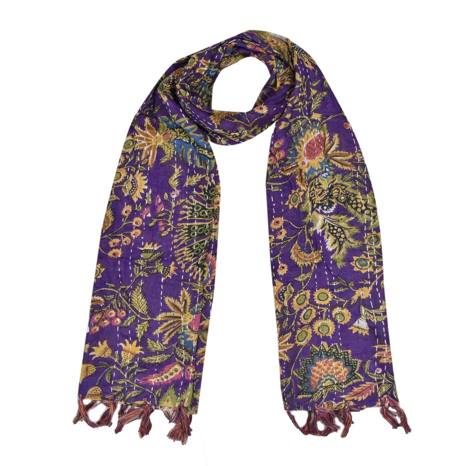 Cotton Kantha Scarves Colour Option 6
